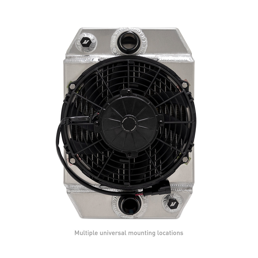 Mishimoto Universal Drag Race Aluminium Radiator (Black/Natural)
