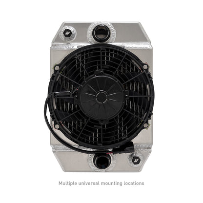 Mishimoto Universal Drag Race Aluminium Radiator (Black/Natural)
