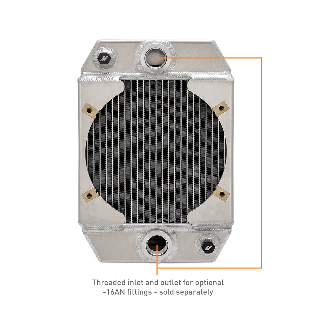 Mishimoto Universal Drag Race Aluminium Radiator (Black/Natural)
