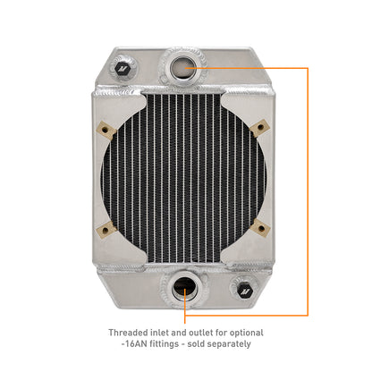 Mishimoto Universal Drag Race Aluminium Radiator (Black/Natural)