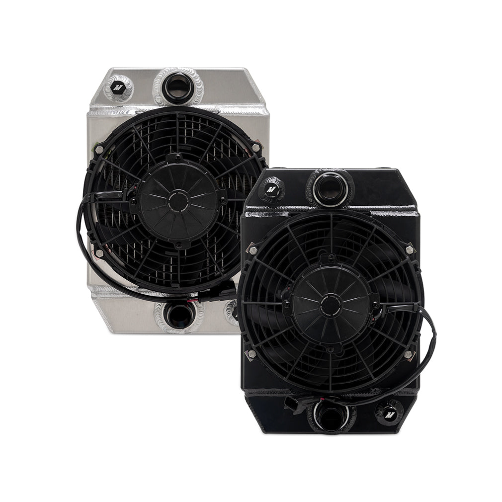 Mishimoto Universal Drag Race Aluminium Radiator (Black/Natural)