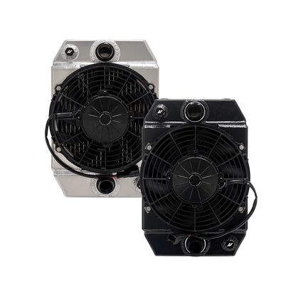 Mishimoto Universal Drag Race Aluminium Radiator (Black/Natural)
