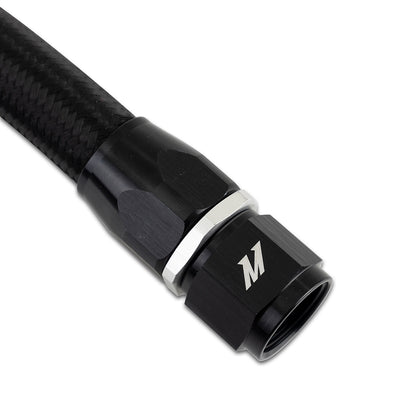 Mishimoto 4ft SS Braided Hose -10AN, Black Nylon