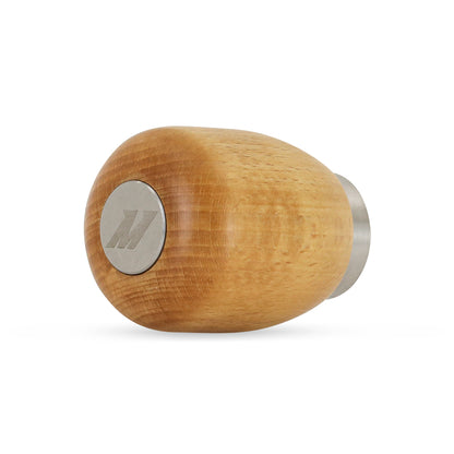 Mishimoto Short Wood Shift Knob – Beech/Walnut Stainless