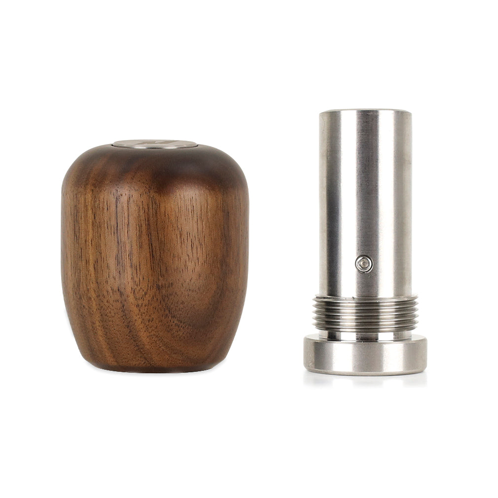 Mishimoto Short Wood Shift Knob – Beech/Walnut Stainless