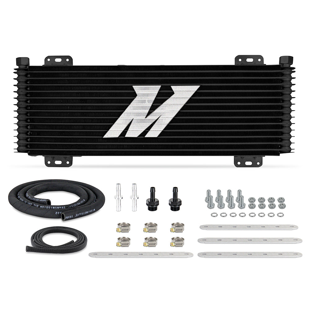 Mishimoto Universal 13-Row Stacked Plate Transmission Cooler, Black