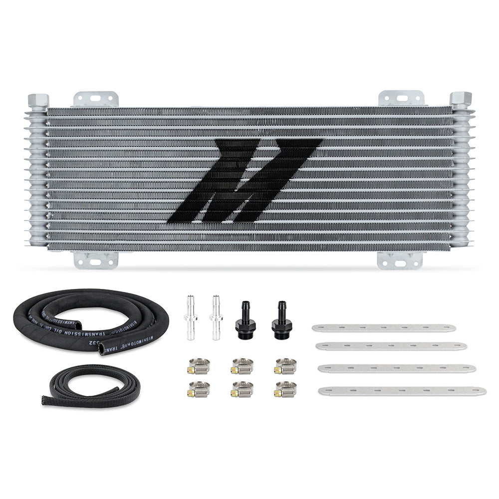 Mishimoto 13-Row Stacked Plate Transmission Cooler, Silver