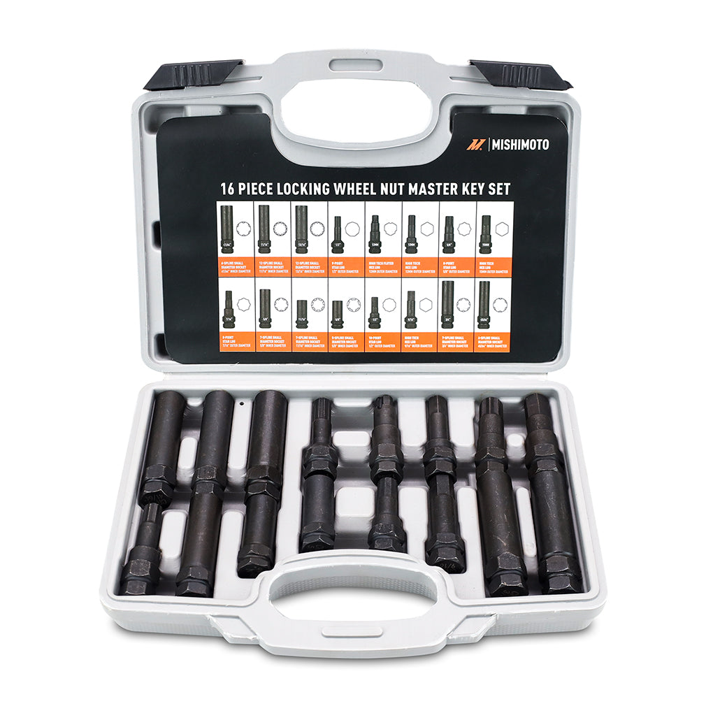 Mishimoto Locking Wheel Nut Master Key Set – 16 Sockets