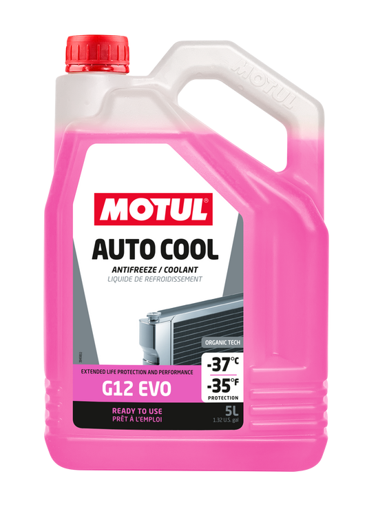 Motul AUTO COOL G12 EVO Coolant -37°C 5 Litre
