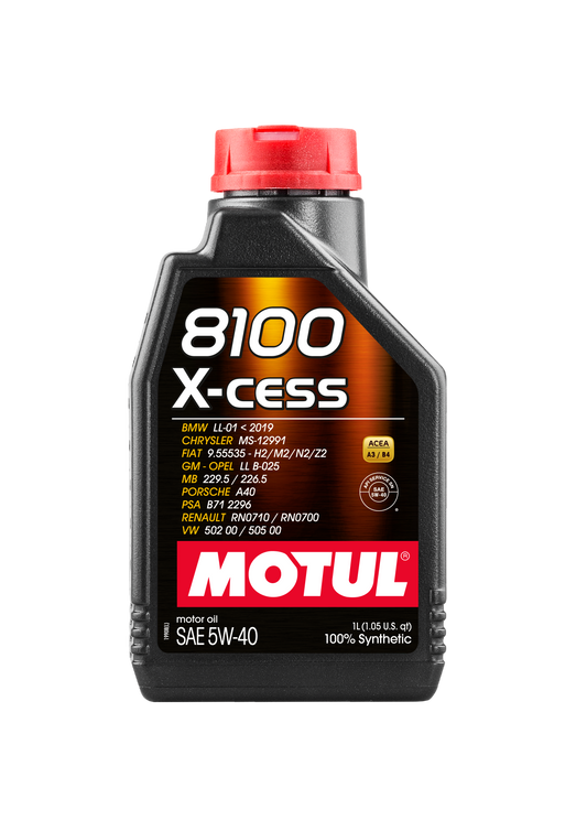 Motul 8100 X-CESS 5W40 Engine Oil – 1 Litre
