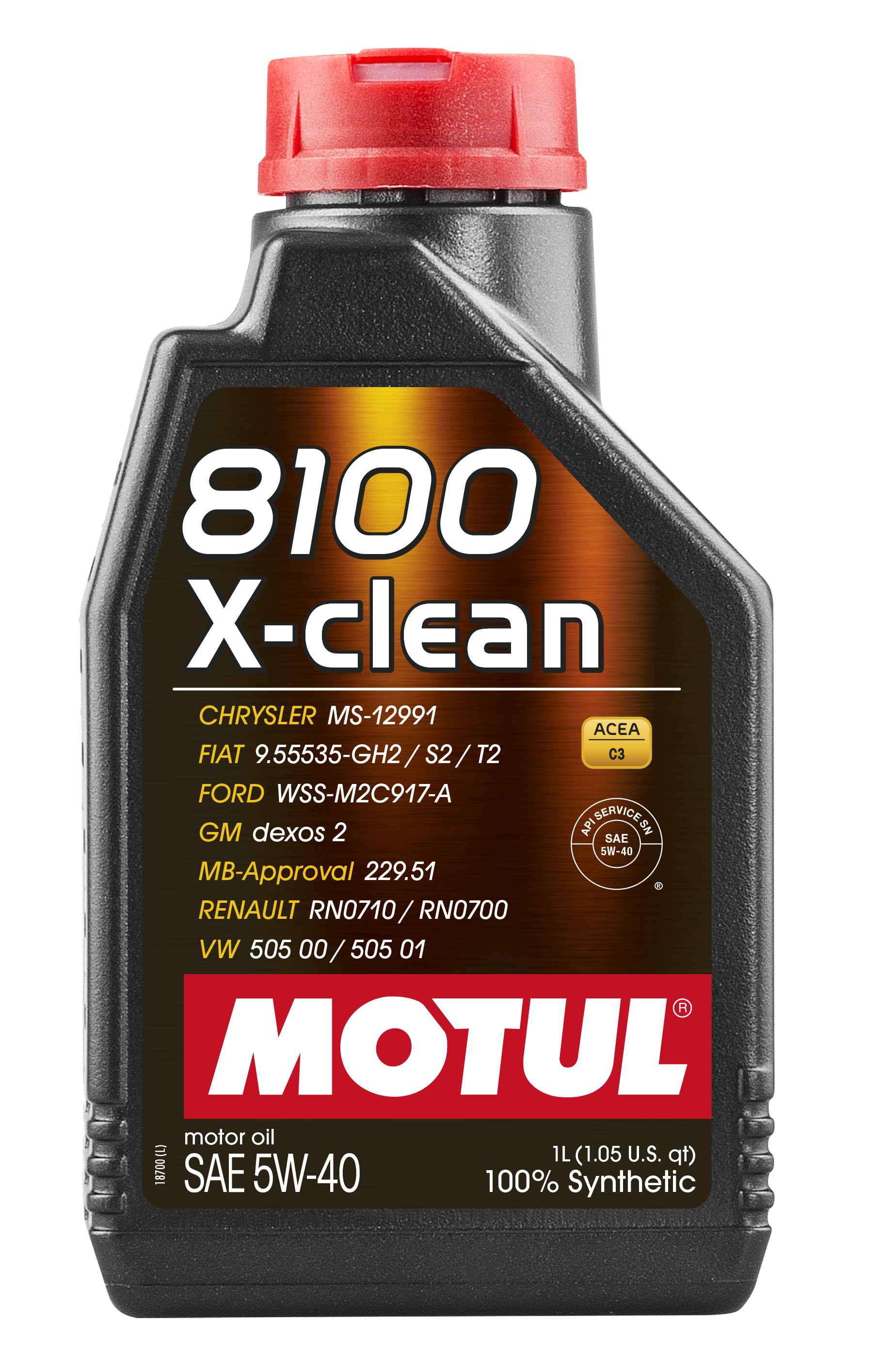 Motul 8100 X-CLEAN 5W40 Engine Oil – 1 Litre