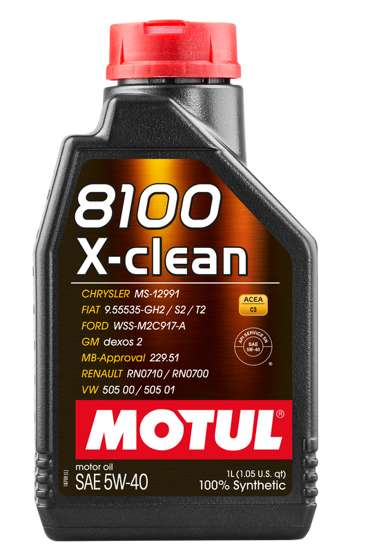 Motul 8100 X-CLEAN 5W40 Engine Oil – 1 Litre