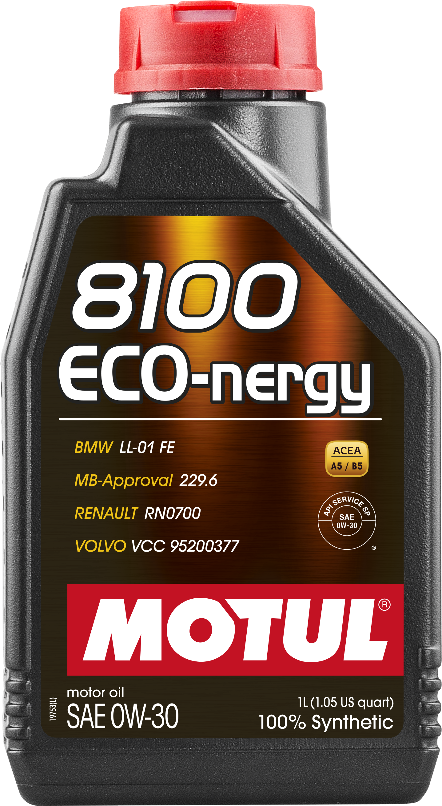 Motul 8100 ECO-NERGY 0W30 Synthetic Engine Oil 1L