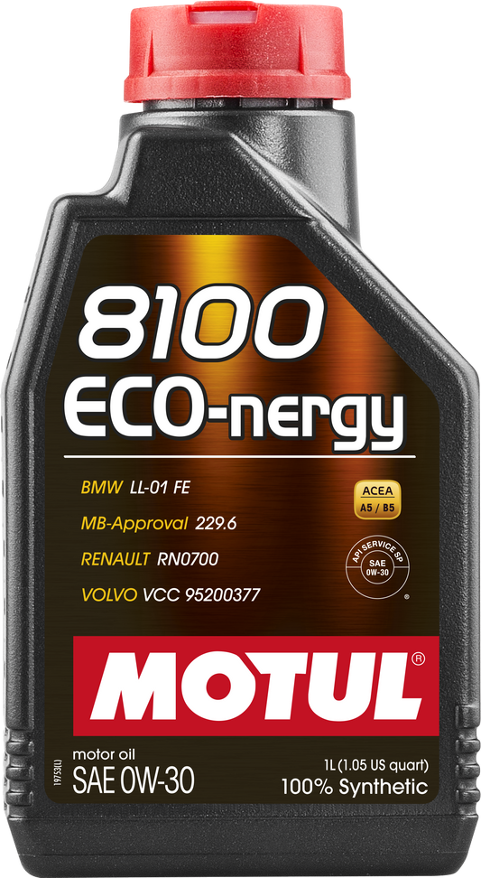 Motul 8100 ECO-NERGY 0W30 Synthetic Engine Oil 1L