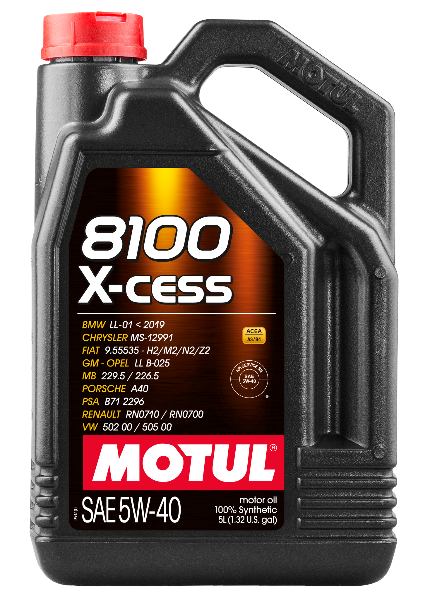 Motul 8100 X-CESS 5W40 Synthetic Engine Oil – 5 Litre