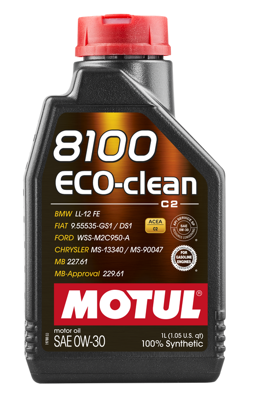 Motul 8100 ECO-CLEAN 0W30 Engine Oil – 1 Litre