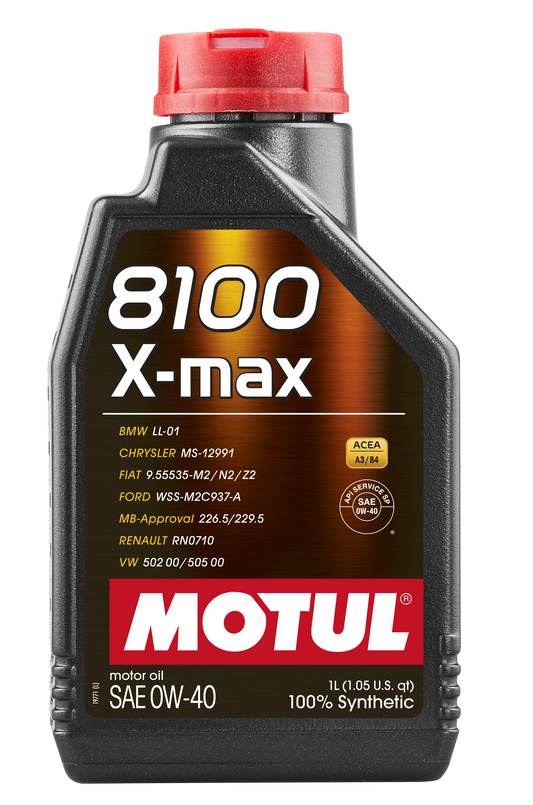 Motul 8100 X-MAX 0W40 Engine Oil 1 Litre