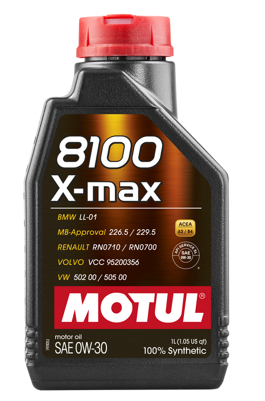Motul 8100 X-MAX 0W30 Synthetic Engine Oil 1L