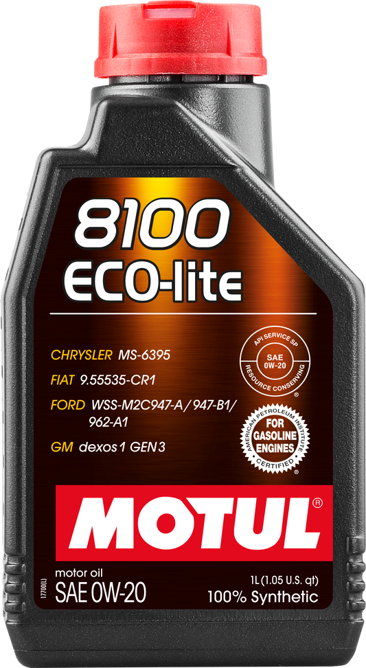 Motul 8100 ECO-LITE 0W20 Engine Oil – 1 Litre
