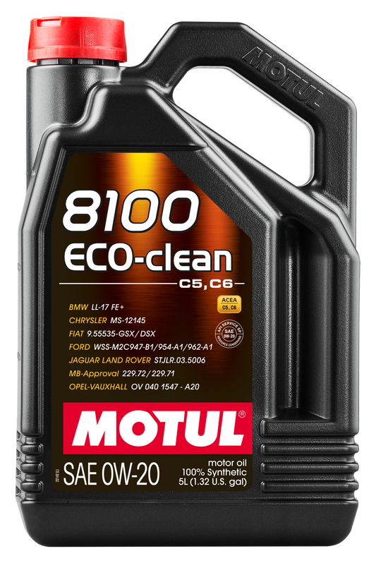 Motul 8100 ECO-CLEAN 0W20 Engine Oil – 5 Litre