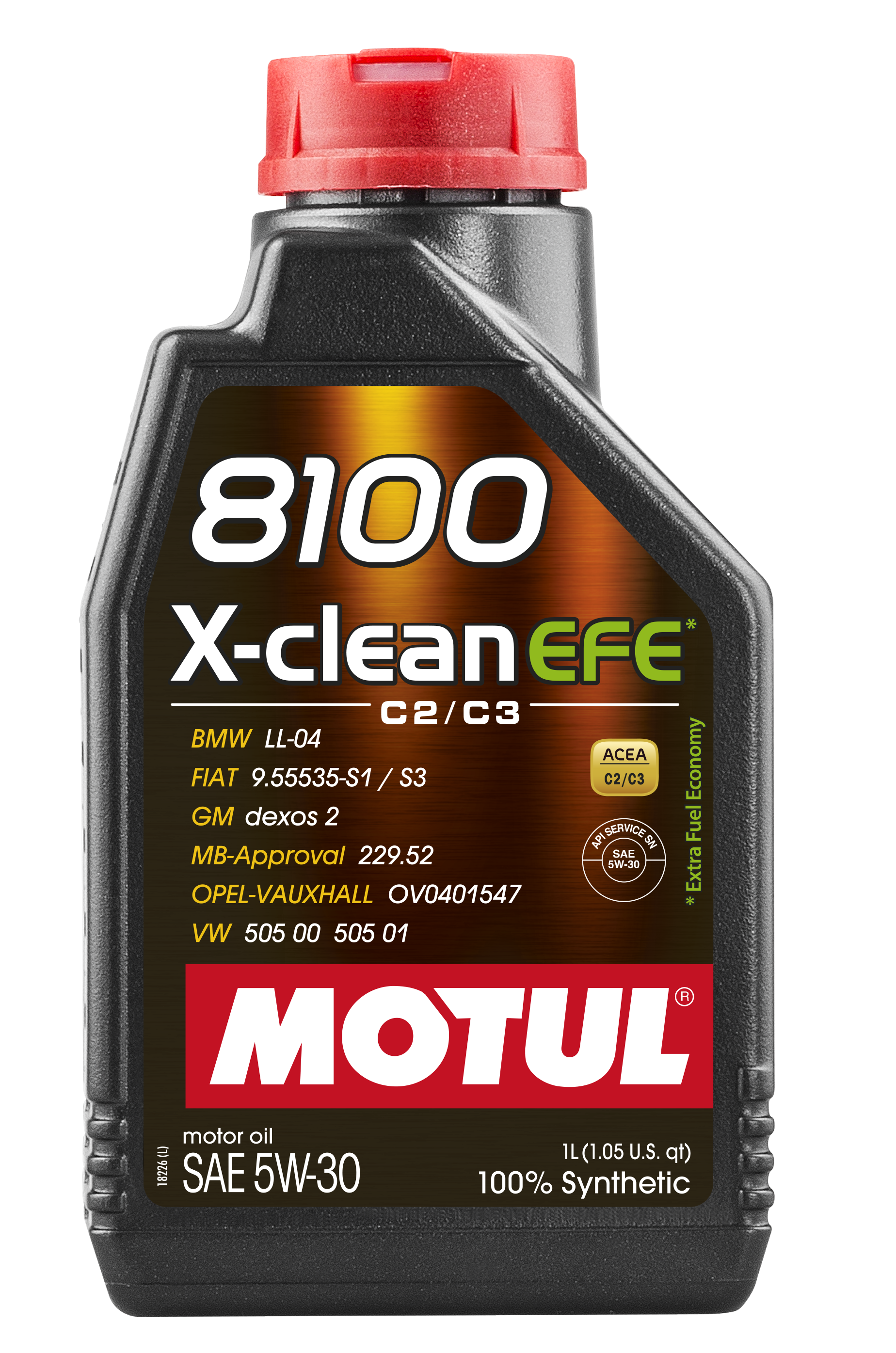Motul 8100 X-Clean 5W30 Synthetic Engine Oil 1L