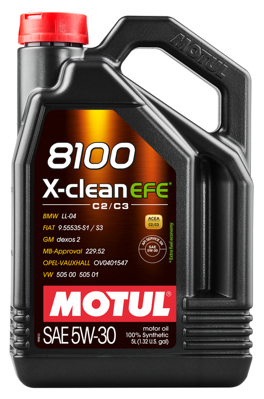 Motul 8100 X-Clean EFE 5W-30 Synthetic Engine Oil – 5L