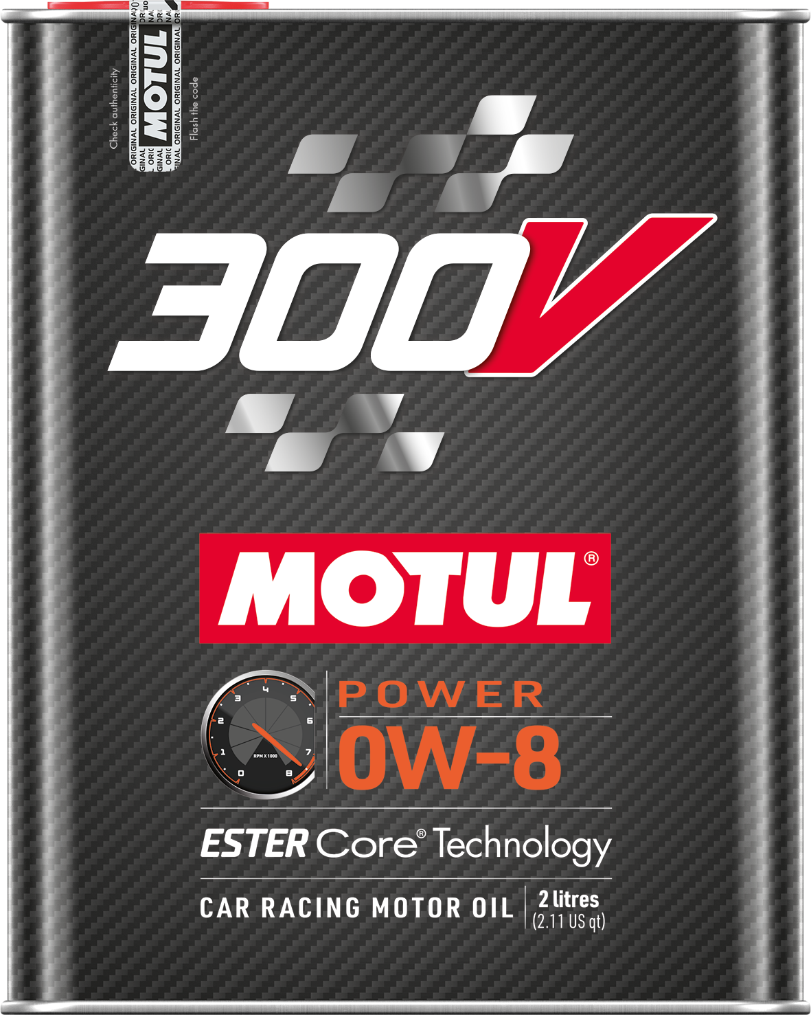 Motul 300V Power 0W-8 Fully Synthetic Engine Oil – 2L