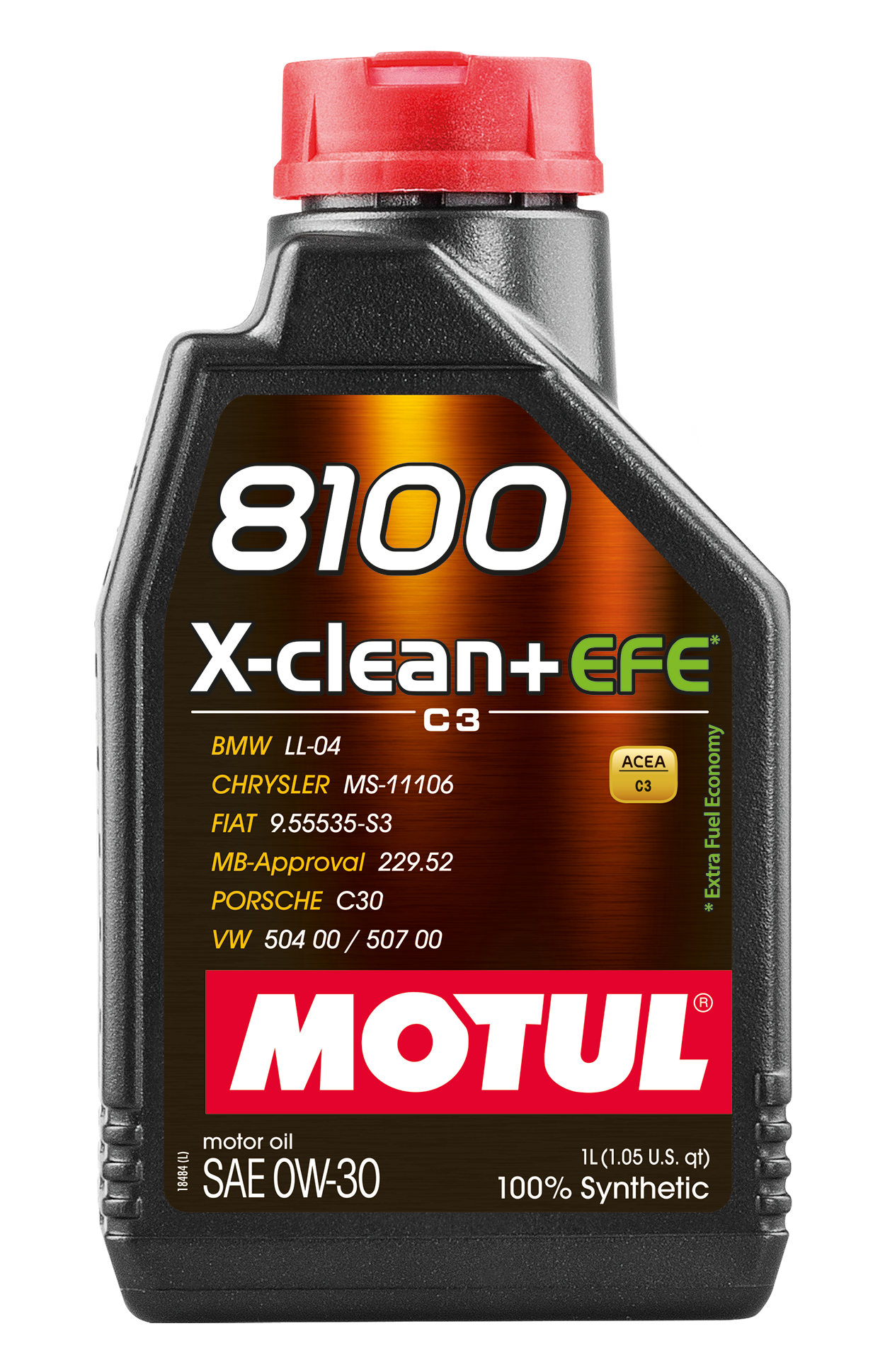 Motul 8100 X-clean+ EFE 0W30 Engine Oil 1L
