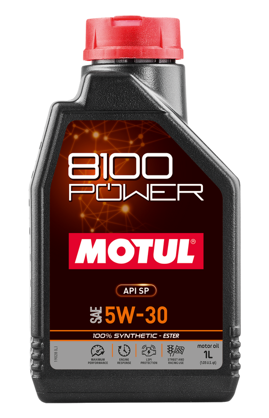 Motul 8100 Power 5W-30 Synthetic Engine Oil 1L