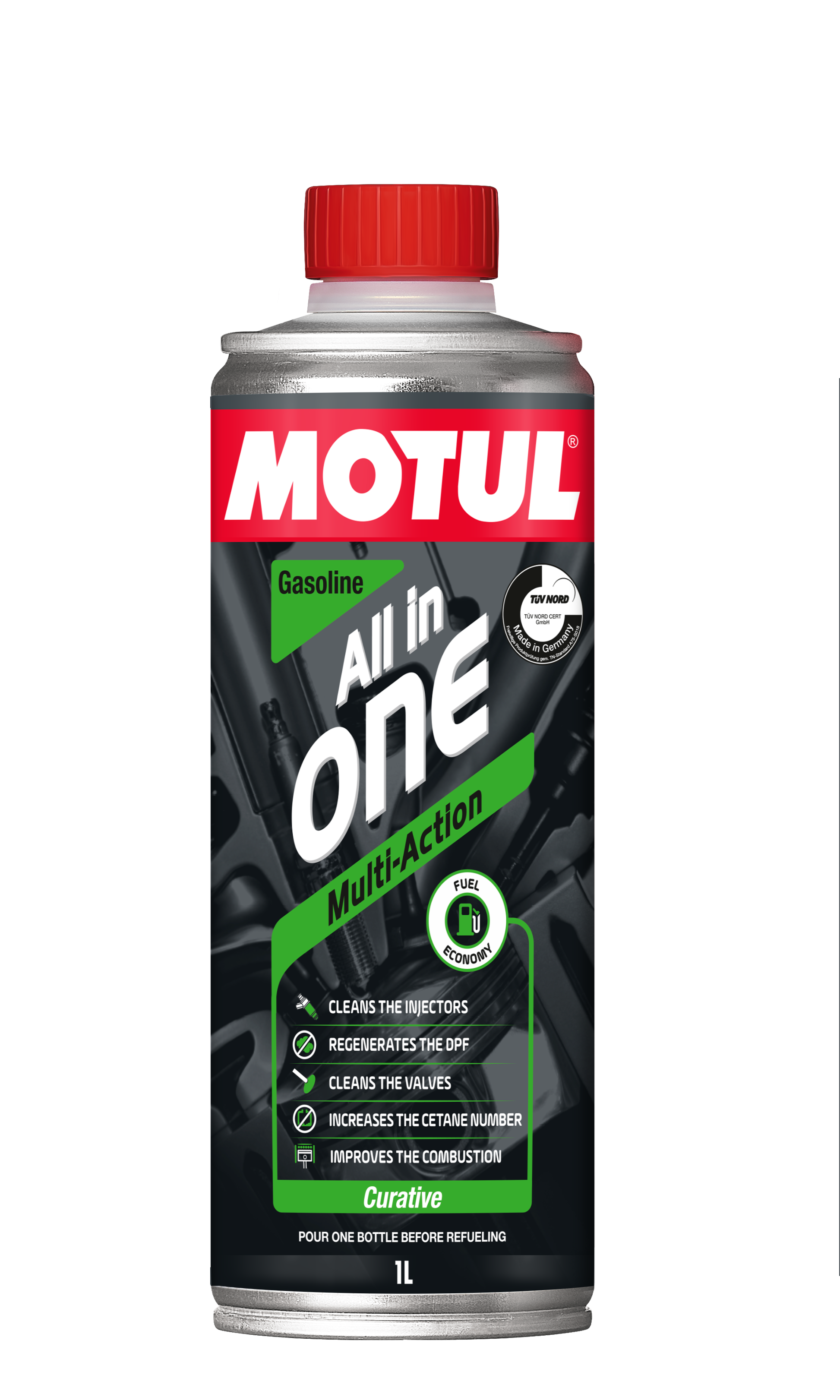 Motul All in One Gasoline – 1 Litre Fuel System Cleaner