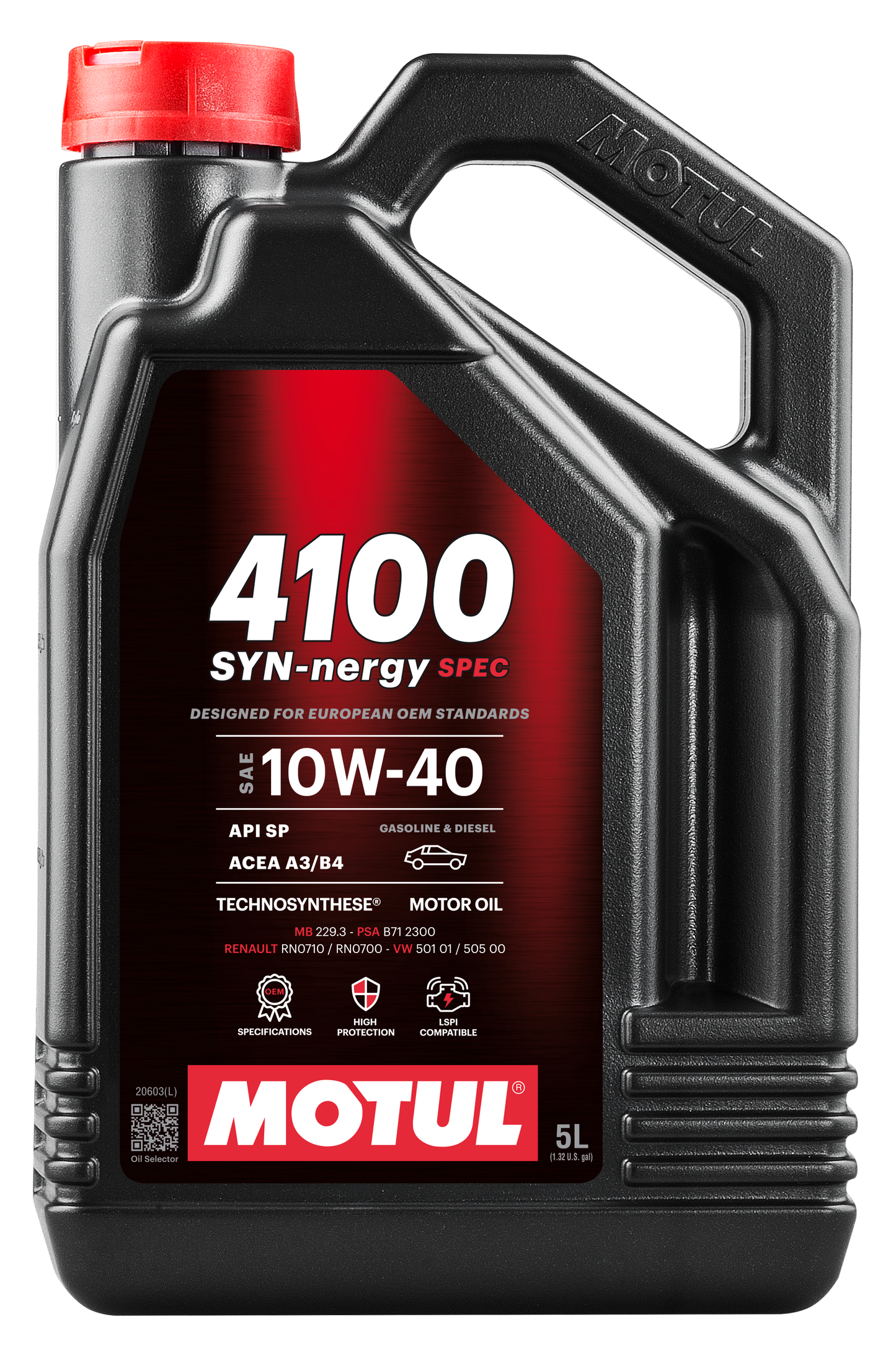 Motul 4100 SYN-nergy 10W-40 Synthetic Engine Oil – 5L