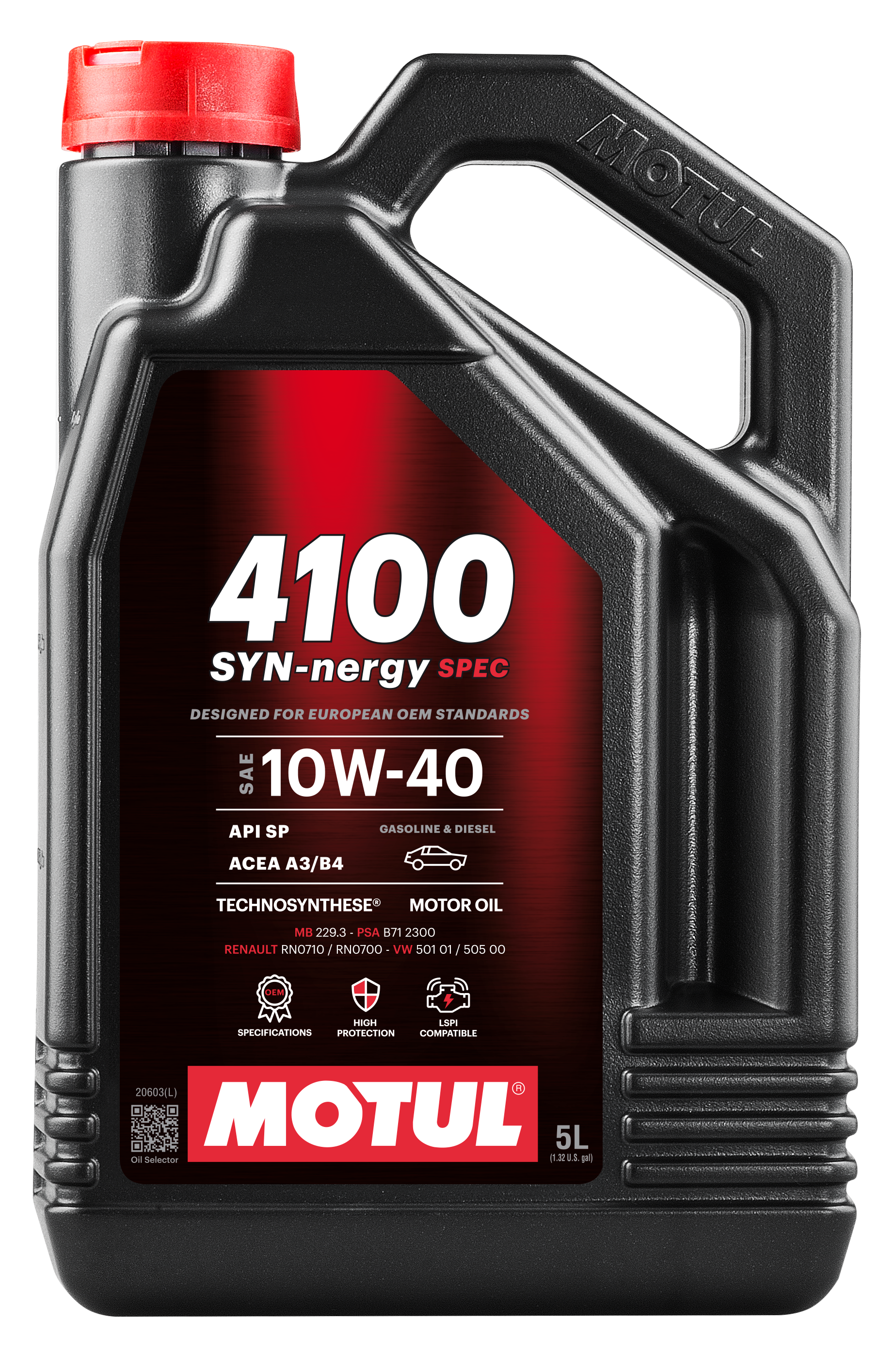 Motul 4100 SYN-nergy 10W-40 Synthetic Engine Oil – 5L
