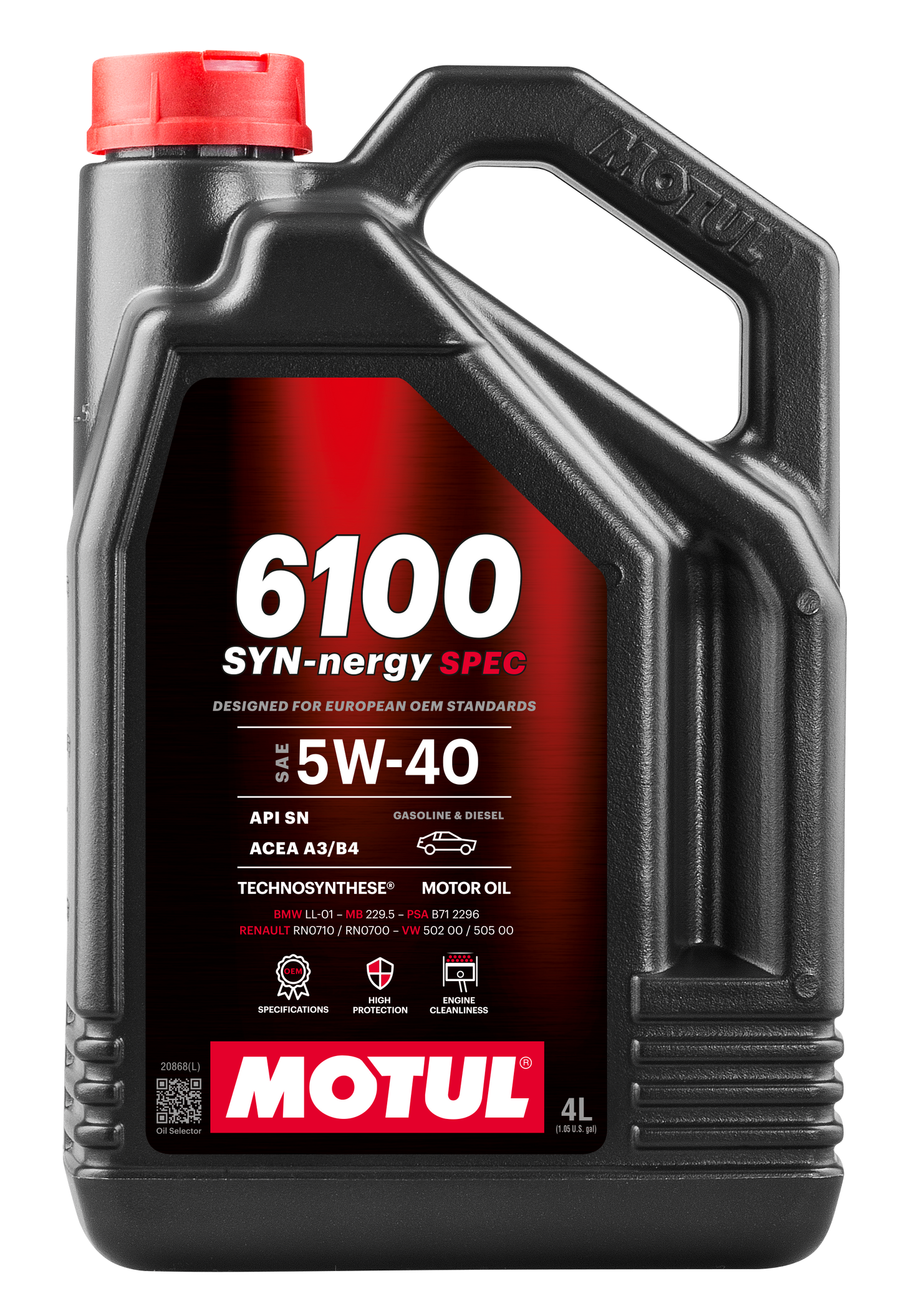 Motul 6100 SYN-nergy SPEC 5W-40 Engine Oil – 4L