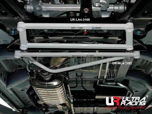 Ultra Racing 4-Point Front Lower Brace for Nissan Serena C26/C27 10+ 2
