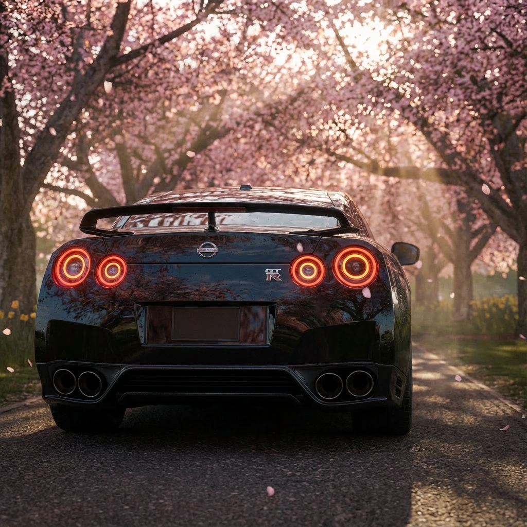 PrismBeam 08-23 Nissan GTR R35 LED Tail Lights Set Smoked