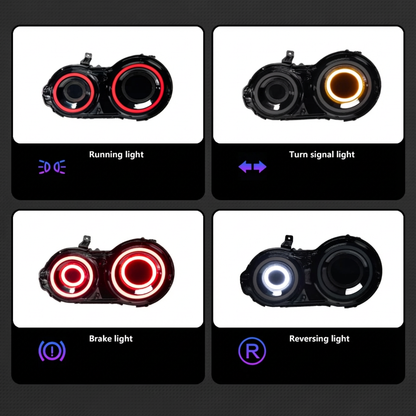PrismBeam 08-23 Nissan GTR R35 LED Tail Lights Set Smoked