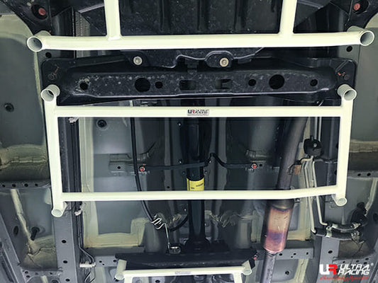 Ultra Racing 4-Point Mid Lower Brace for Perodua Aruz/Toyota Rush