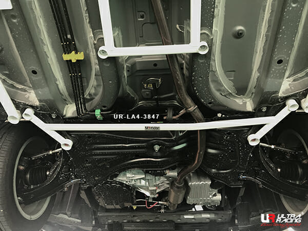 Ultra Racing 4-Point Front Lower Brace for Perodua Myvi M800