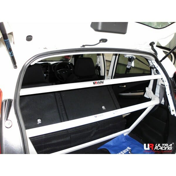 Ultra Racing 2-Point C-Pillar Bar for Perodua Myvi M600 11-17
