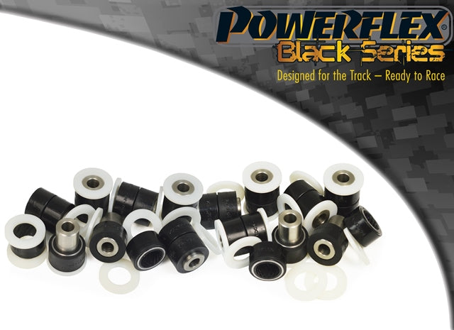 Powerflex Wishbone Bushes (Short, 38mm) - Set of 14 for Vauxhall VX220, Lotus Elise S1, Elise S2, Elise 111R, Elise S3, Exige S1, Exige S2, 340R, Tesla Roadster - Black Series