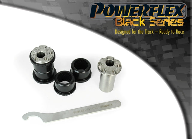 Powerflex Front Arm Front Bushes, Camber Adjustable (Black Series) for Ford Ka (2008-2016), Fiat 500, Panda (2003-2012), Panda 4x4 (2003-2012), Panda (2012 on), Abarth 500 / 595 / 695
