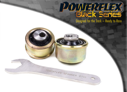Powerflex Front Arm Rear Bushes, Anti-Lift & Caster Adjustable (Black Series) for Ford Ka (2008-2016), Fiat 500, Panda (2003-2012), Panda 4x4 (2003-2012), Abarth 500 / 595 / 695