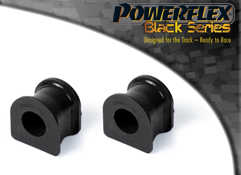 Powerflex Front Anti Roll Bar To Chassis Bushes 22mm for Fiat Punto Mk2, Lancia Dedra - Black Series