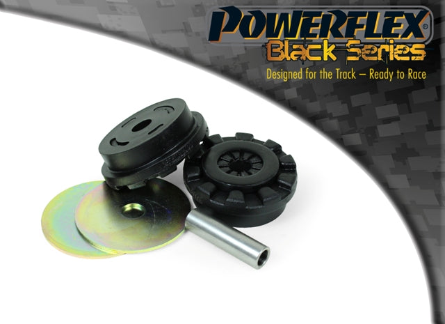 Powerflex Lower Engine Mount Large Bush (25mm Oval Bracket) for Ford Fiesta Mk6, Fusion - Black Series