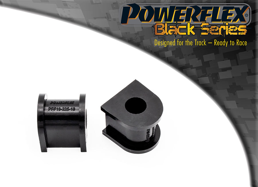 Powerflex Front Anti Roll Bar Bushes 18mm for Ford Cortina Mk4 / Mk5, Escort RS Turbo Series 1 - Black Series