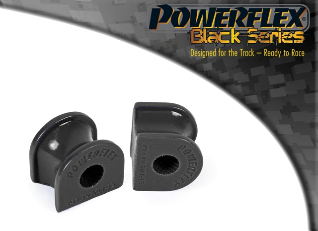 Powerflex Front Anti Roll Bar Bushes 15mm for Ford Fiesta Mk4 / Mk5, Ka (1996-2008) - Black Series