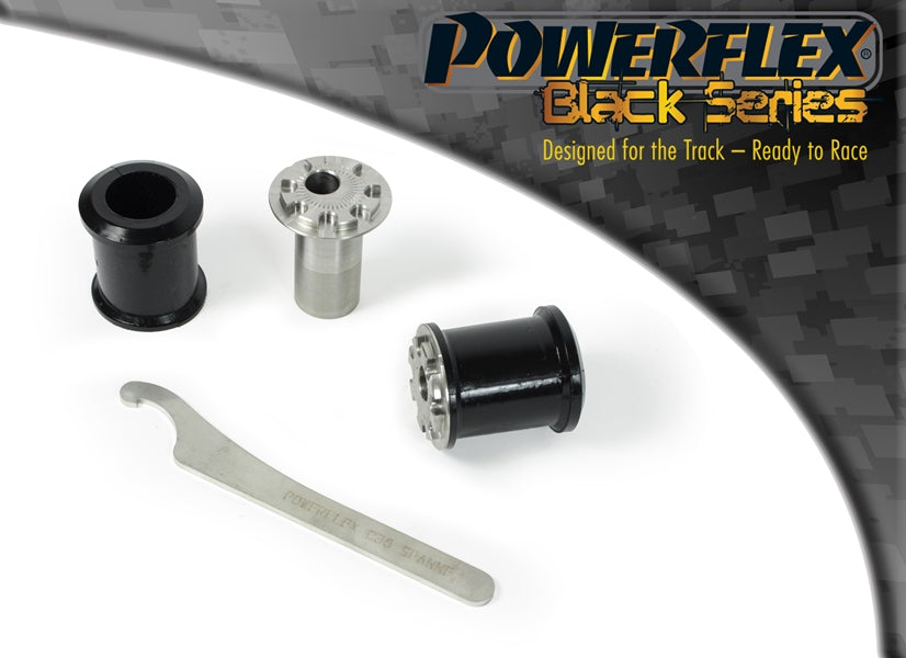 Powerflex Front Wishbone Front Bushes, Camber Adjustable for Hyundai i30 / i30 N, i40, Ioniq, Kona / Kona N, Veloster, Kia Ceed / XCeed, Niro, Soul - Black Series