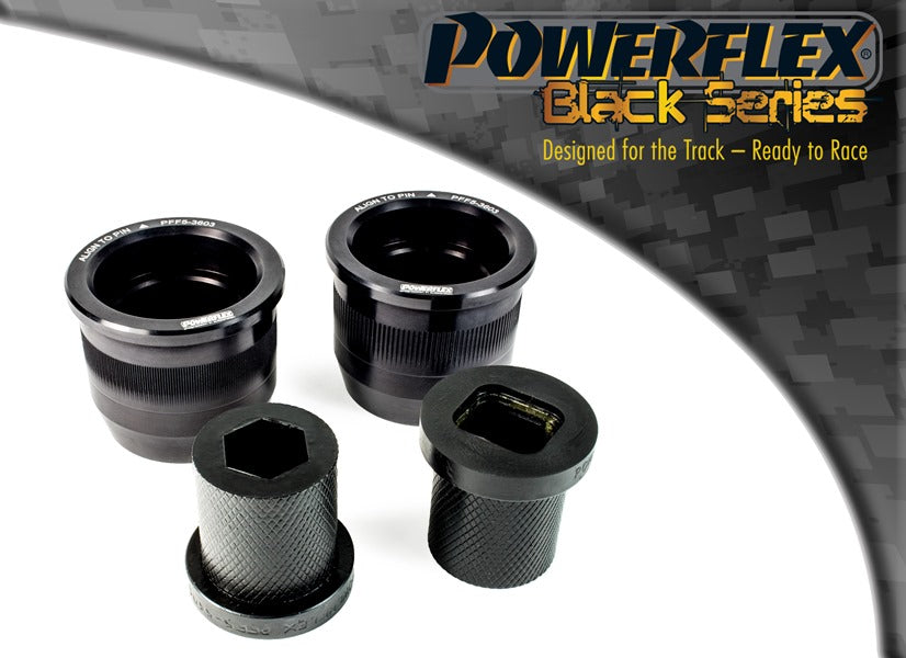 Powerflex Black Series Front Wishbone Rear Bushes (E46 Hybrid, Aluminium Outer) for BMW 3 Series E30 / E36, Z1 & Z3