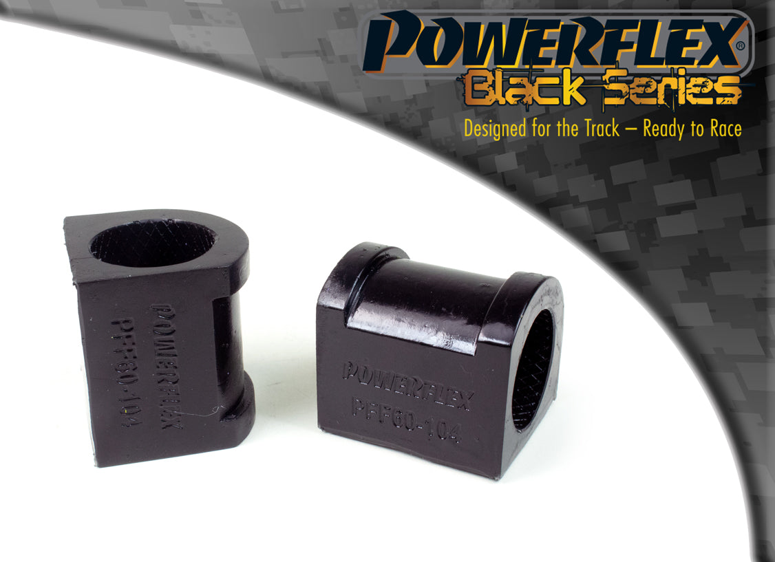Powerflex Front Anti Roll Bar Inner Mounts 21mm, 33mm High for Renault 5 Mk2, 5 GT Turbo - Black Series