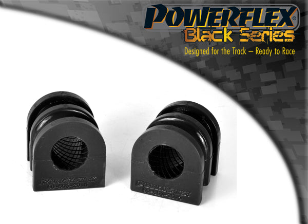 Powerflex Front Anti Roll Bar Bushes 20.5mm (Half-Length) for Renault Clio III, Scenic II & Nissan Micra K12, Note - Black Series